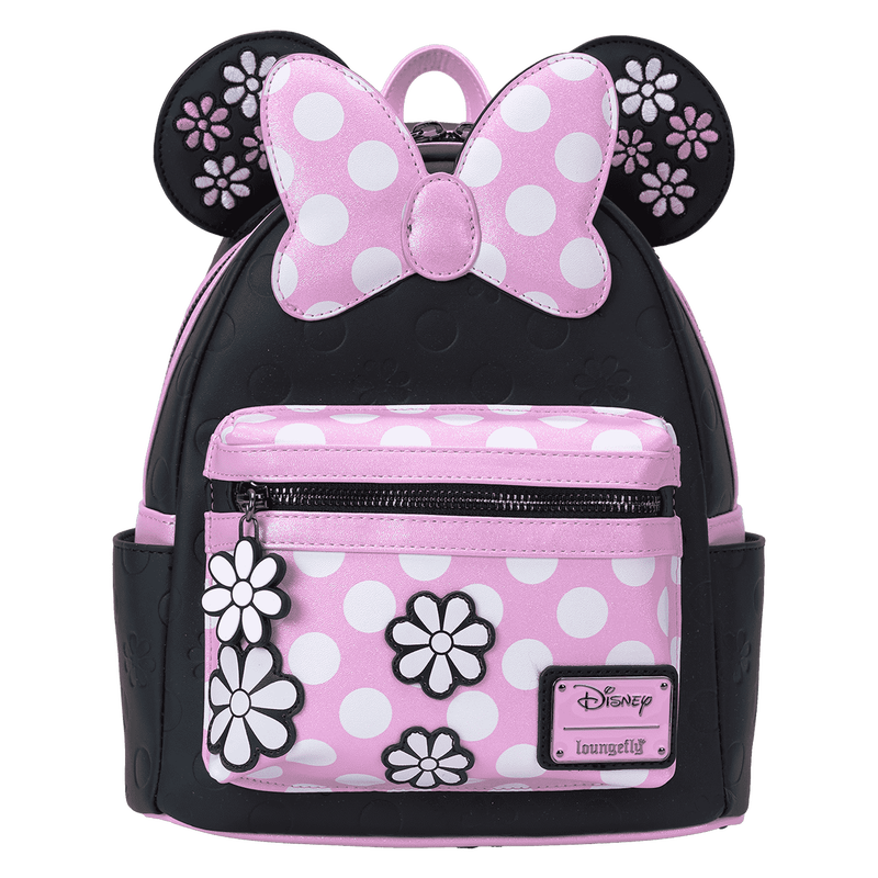 Loungefly Disney Minnie Mouse Floral Rock the Dots Mini Backpack