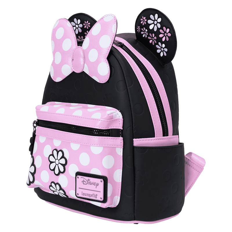 Loungefly Disney Minnie Mouse Floral Rock the Dots Mini Backpack