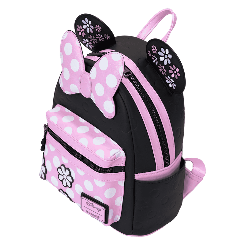 Loungefly Disney Minnie Mouse Floral Rock the Dots Mini Backpack
