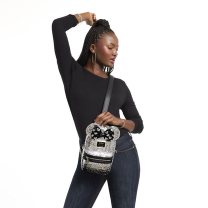 Loungefly Disney Minnie Mouse Ombre Sequin Sling Crossbody Bag