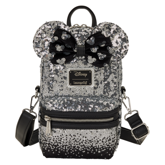 Loungefly Disney Minnie Mouse Ombre Sequin Sling Crossbody Bag