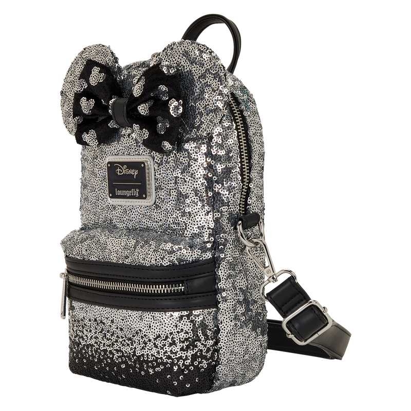 Loungefly Disney Minnie Mouse Ombre Sequin Sling Crossbody Bag