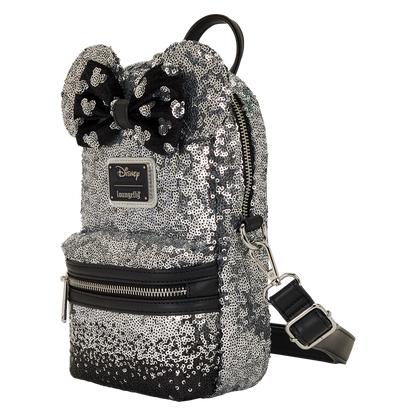 Loungefly Disney Minnie Mouse Ombre Sequin Sling Crossbody Bag