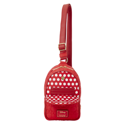 Minnie Mouse Silhouette Sling Crossbody Bag Loungefly Disney