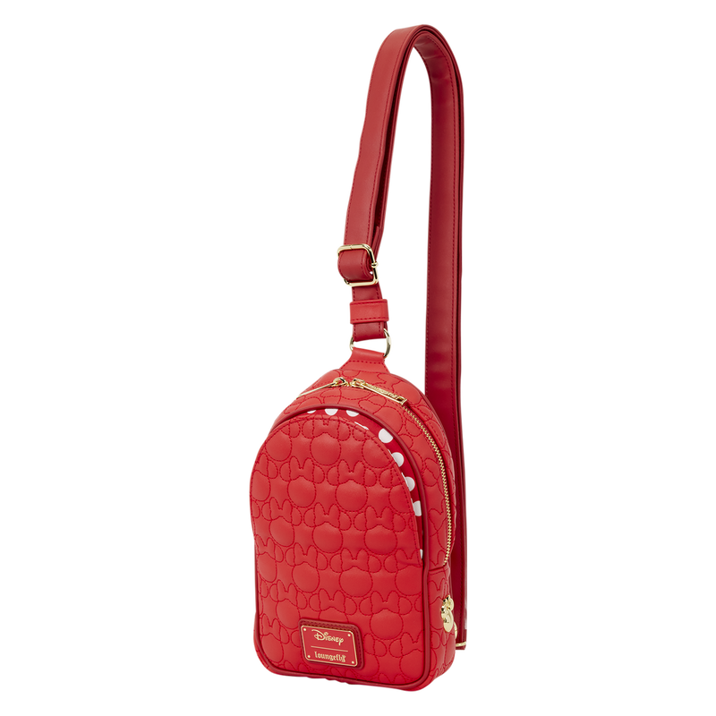 Minnie Mouse Silhouette Sling Crossbody Bag Loungefly Disney