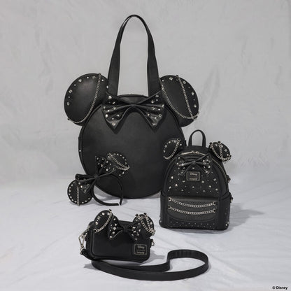 Minnie Mouse Studs and Chains Oversized Figural Tote Bag Loungefly Disney