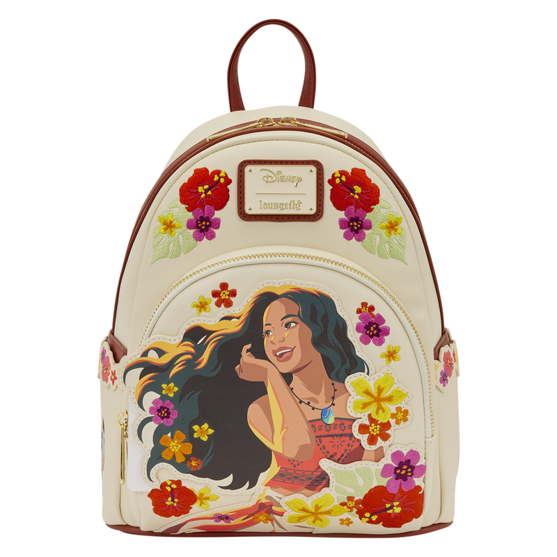 Loungefly Disney Moana Live Action Floral Mini Backpack