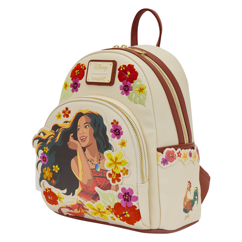 Loungefly Disney Moana Live Action Floral Mini Backpack