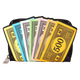 Monopoly 90th Anniversary Money Glitter Zip Around Wallet