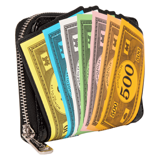 Monopoly 90th Anniversary Money Glitter Zip Around Wallet - alternate view 2