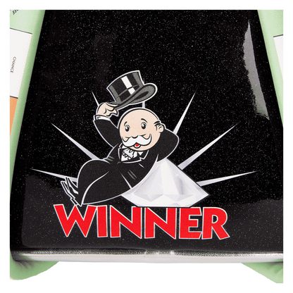 Loungefly Monopoly 90th Anniversary Mr. Monopoly Glitter Cosplay Mini Backpack