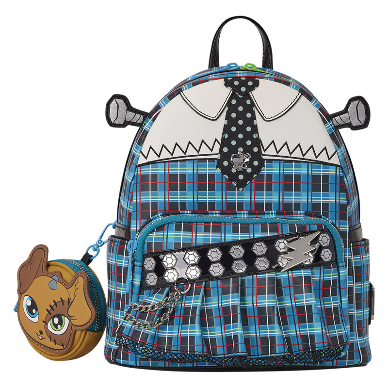 Monster High Frankie Stein Cosplay Mini Backpack with Detachable Coin Bag Loungefly