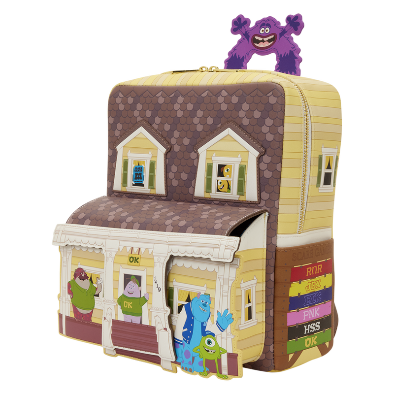 Loungefly Disney Pixar Monsters University Oozma Kappa House Figural Mini Backpack