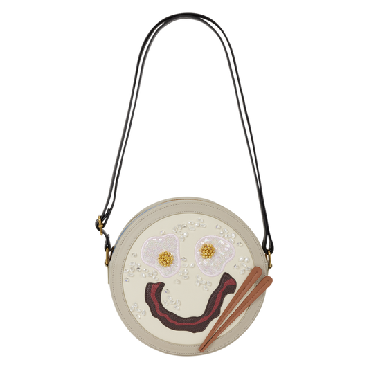 Mulan Congee Smiley Face Crossbody Bag