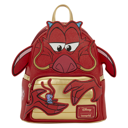 Mulan Mushu Glitter Cosplay Mini Backpack Loungefly Disney