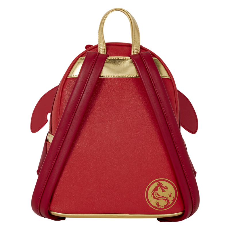 Mulan Mushu Glitter Cosplay Mini Backpack Loungefly Disney