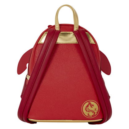 Mulan Mushu Glitter Cosplay Mini Backpack Loungefly Disney