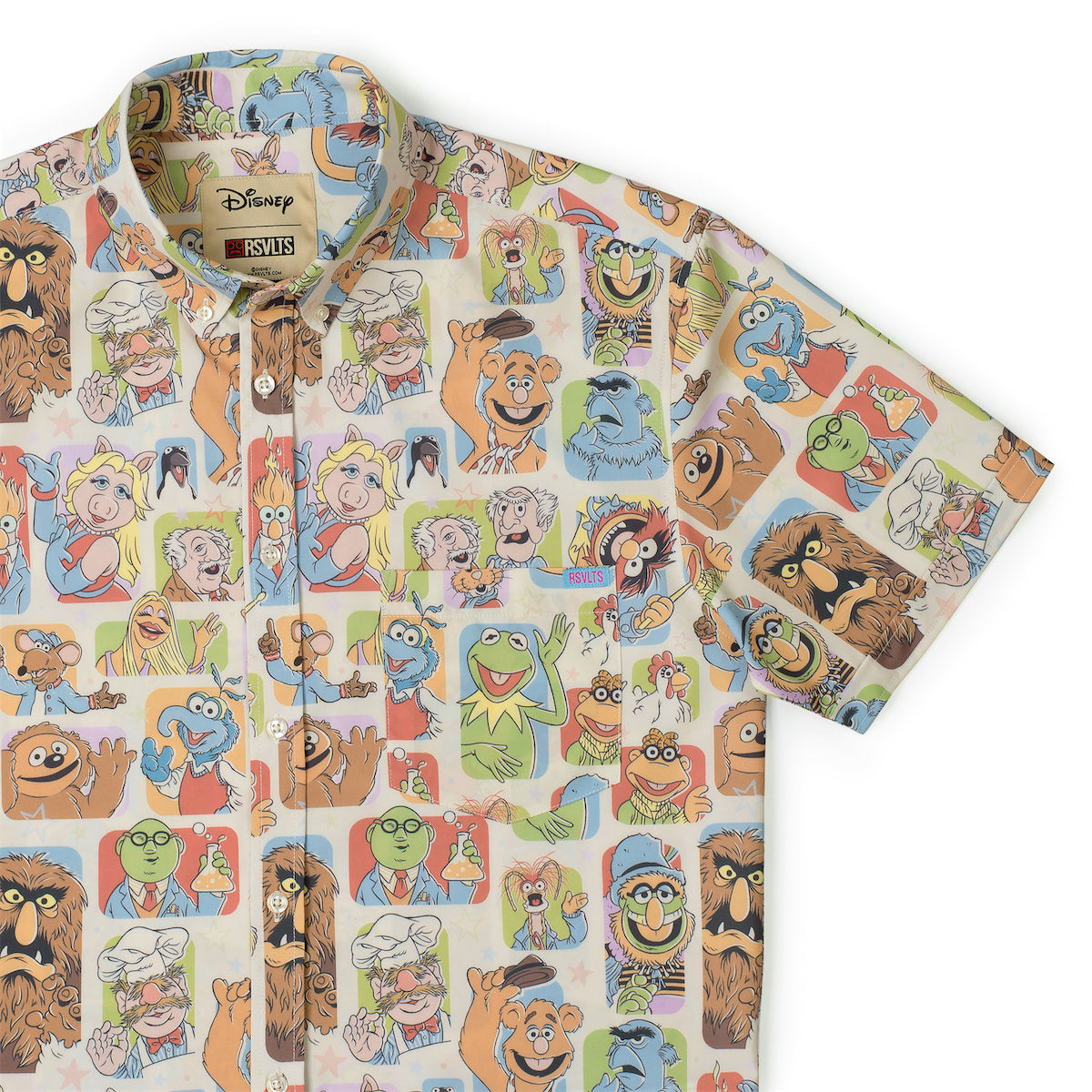 The Muppets "Time to Meet the Muppets" Button-Up Shirt