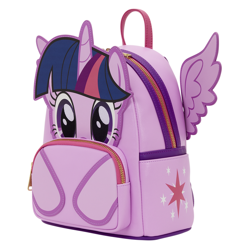 Loungefly My Little Pony Twilight Sparkle Cosplay Glitter Mini Backpack