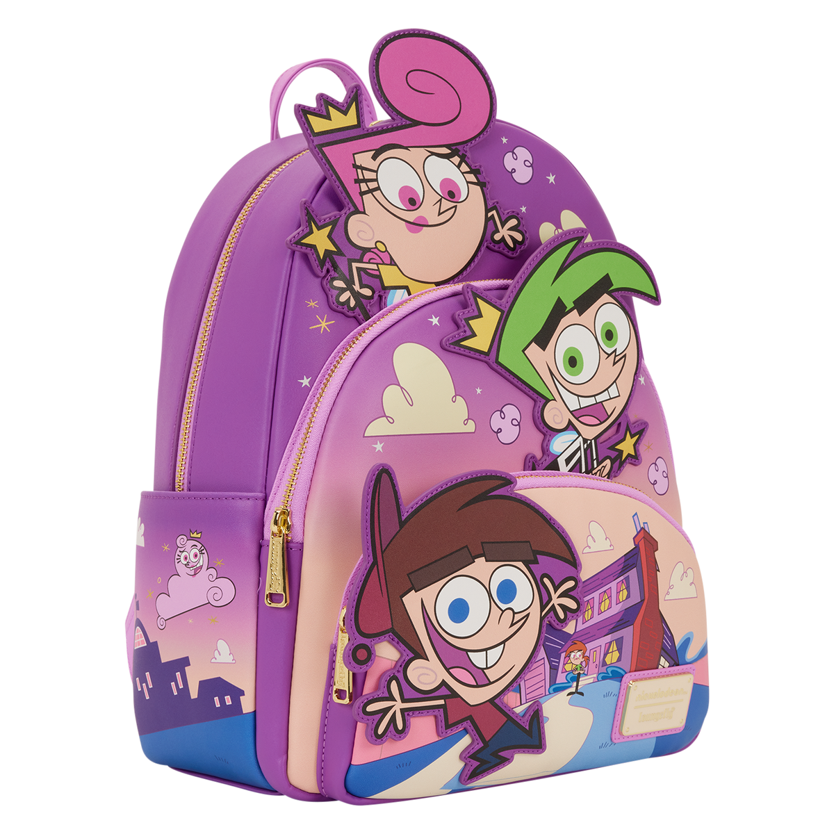 Fairly OddParents Triple Pocket Glow Midi Backpack