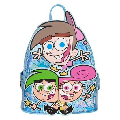 Loungefly Nickelodeon The Fairly OddParents Timmy Cosmo & Wanda Glow NYCC Exclusive Mini Backpack