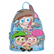 Loungefly Nickelodeon The Fairly OddParents Timmy Cosmo & Wanda Glow NYCC Edition Mini Backpack