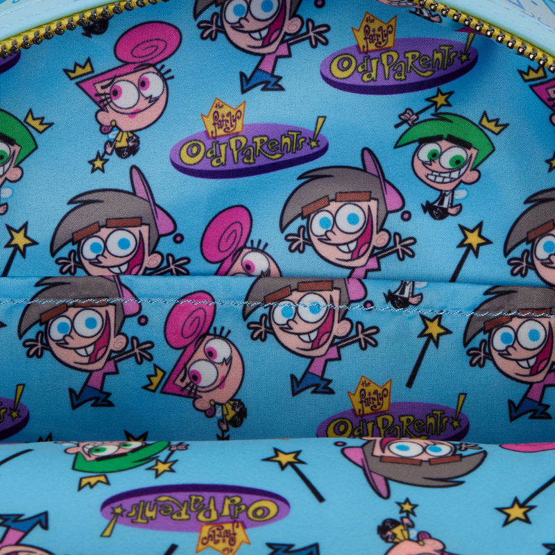 Loungefly Nickelodeon The Fairly OddParents Timmy Cosmo & Wanda Glow NYCC Exclusive Mini Backpack