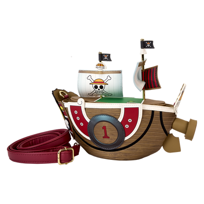 One Piece Thousand Sunny Ship Figural Crossbody Bag front