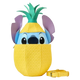 Plush toy shaped like a pineapple with a character's face on a white background
