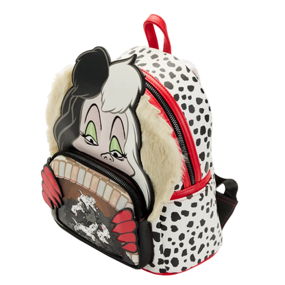 Backpack with cartoon character design on a white background
