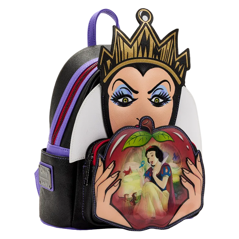 Backpack with Snow White and Evil Queen design on a white background