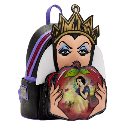 Backpack with Snow White and Evil Queen design on a white background