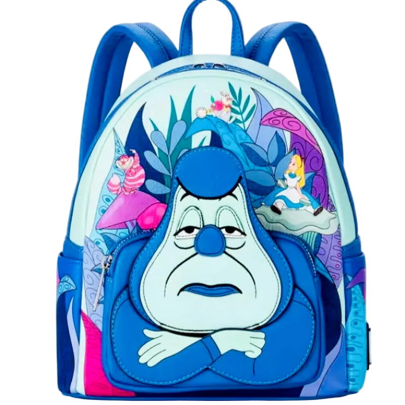 Backpack with cartoon character design on a white background
