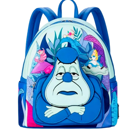 Backpack with cartoon character design on a white background