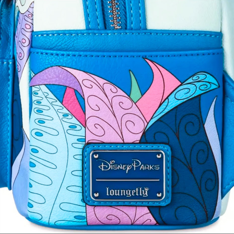 Colorful bag with Disney Parks Loungefly logo on a white background