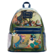 Backpack with Disney-themed design featuring characters and scenes.
