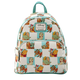Backpack with Disney character pattern on a white background