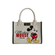 Handbag with Mickey Mouse design and Disney logo on a light gray background