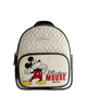 Backpack with Mickey Mouse design on a light gray background