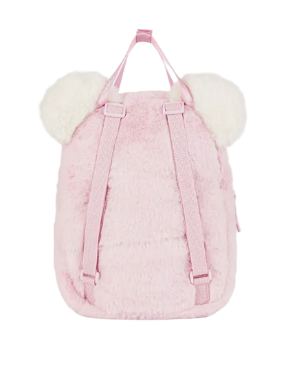 Disney Minnie Mouse Fluffy Backpack with Zip Compartments