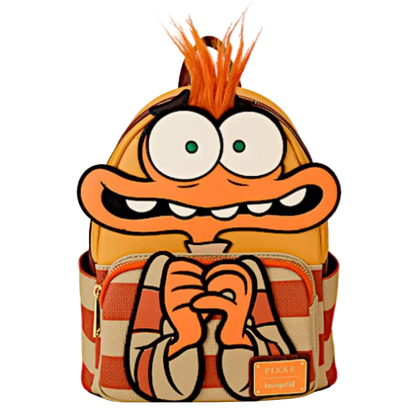 Backpack with cartoon character design on a white background