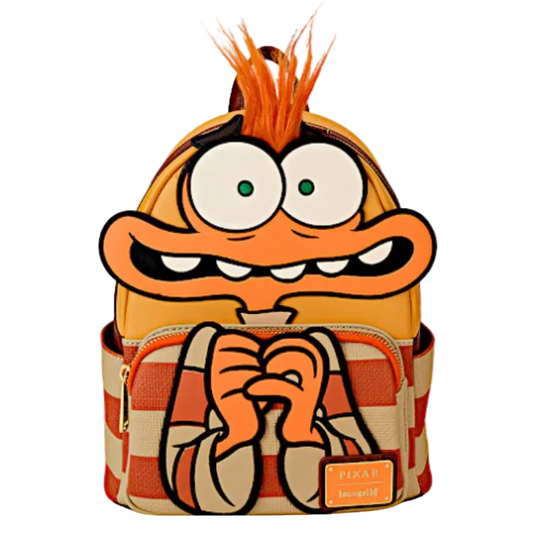 Backpack with cartoon character design on a white background