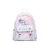 Backpack with cartoon characters on a white background