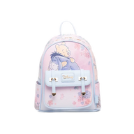Backpack with cartoon characters on a white background