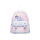 Backpack with cartoon characters on a white background