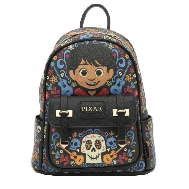 Backpack with Pixar character design on a white background