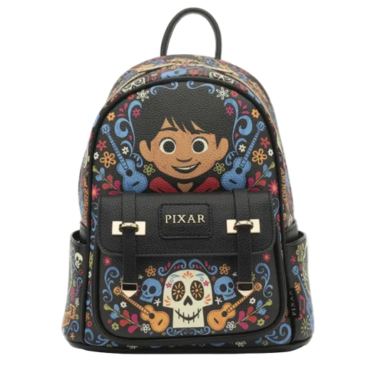 Backpack with Pixar character design on a white background
