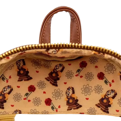 Close-up of a bag with character pattern on a beige background