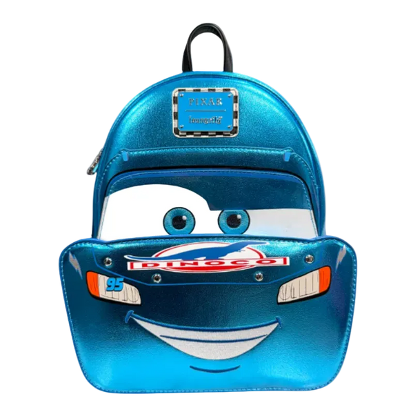 disney cars mini 10 backpack Loungefly Lightning McQueen Dinoco Cosplay best reel lube for od green tactical backpack Designed with fans in Color:Black/Gray