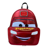 Red backpack designed like a character with a 'Pixar' logo on a white background